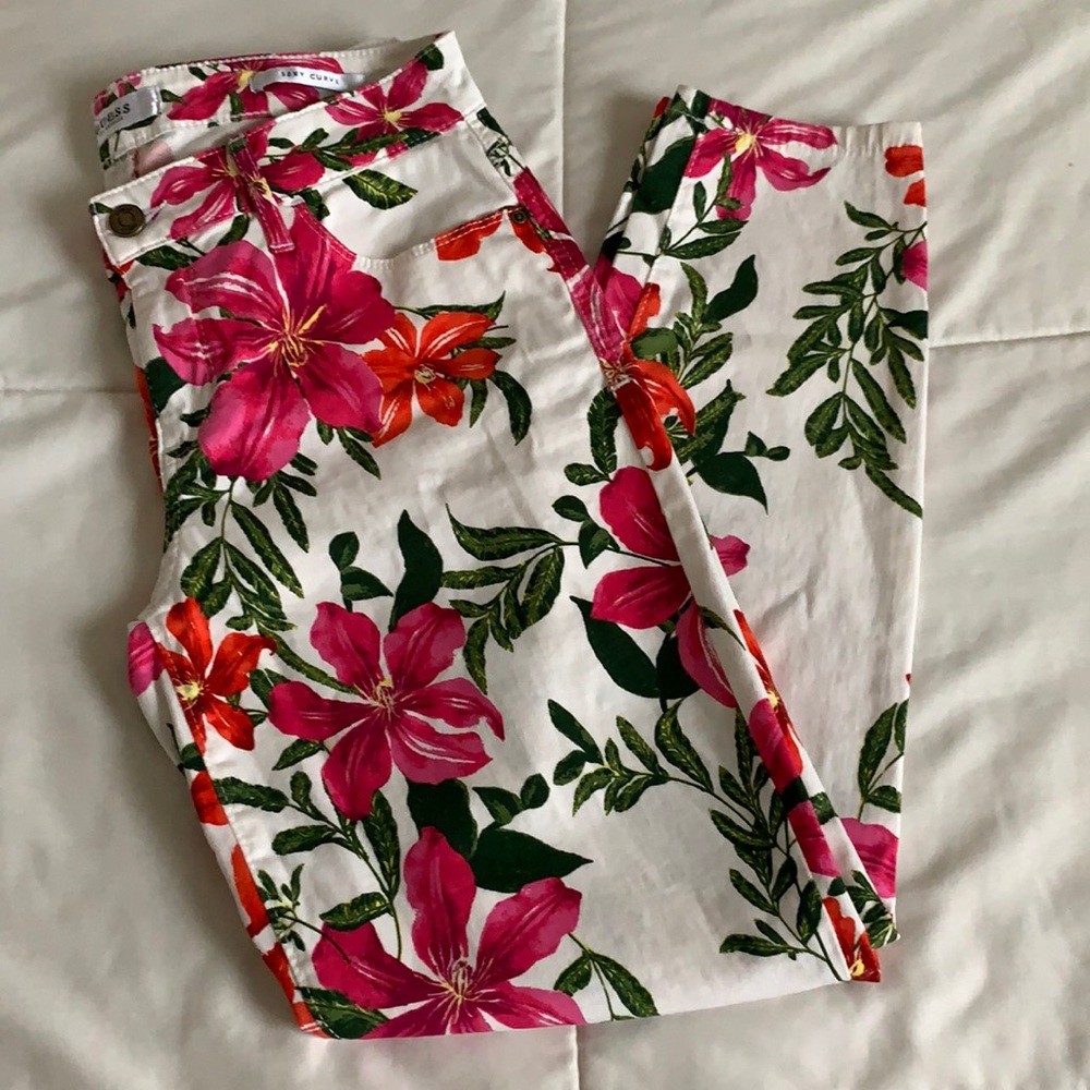 Guess floral jeans